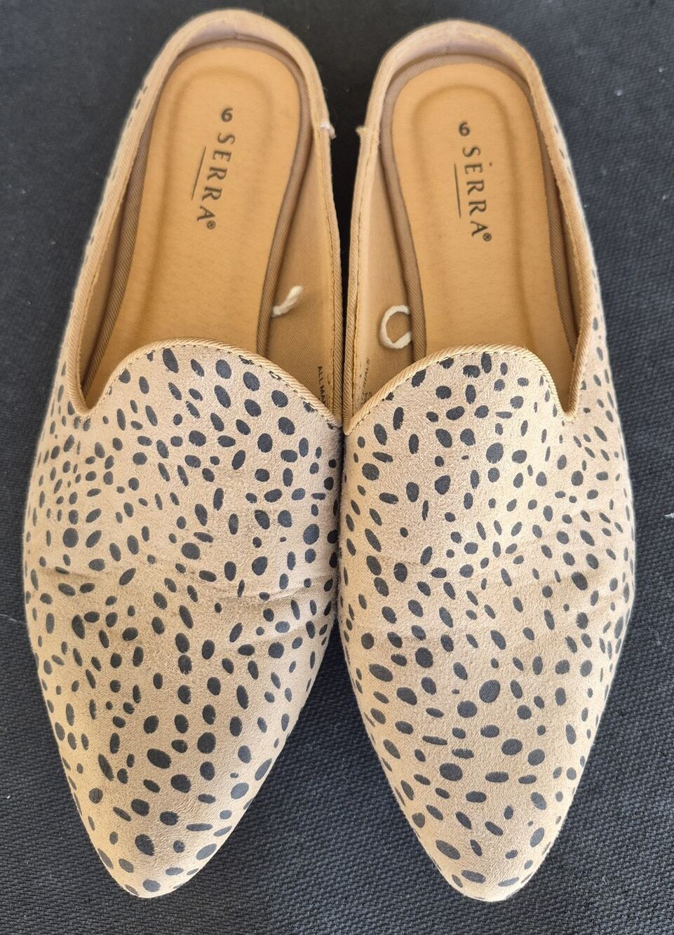 Serra Leopard Print Slide Mules Women's Size 9